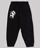 KAVEE 100% Cotton Biowashed Full Length Slide Panda Printed  Lounge Pant  - Black