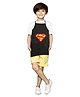 Li'LL Pumpkins Black Colour Superman Apron with Pocket