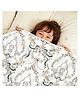 Divine Casa 120 GSM Polyester Abstract Design Printed  Reversible AC Dohar for Kids Quilt Blanket for Kids - Beige and Brown