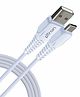 pTron Solero T241 2.4A Type-C Data & Charging USB Cable 480Mbps Data Sync Durable 1 Meter Long USB Cable for Type C USB Devices - White