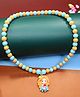 Kamule Pastel Beads Mermaid Pendent Necklace - Orange & Blue