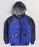 TOONYPORT Full Sleeves Dino Detail Quilted Winter Jacket - Blue