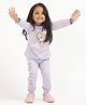 Nap Chief  Full Sleeves Paw Patrol Unicorn Printed Night Suit - Lilac