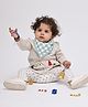 THEONI Organic Muslin Racing Checks Bandana Bibs - Sage Green