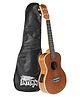 Intern INT-UK02EQ Soprano Ukulele with Bag - Brown