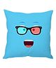 Stybuzz Emoticon Cushion Cover - Blue