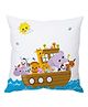 Stybuzz Animal And Ship Cartoon Cushion Cover - Multi Color