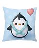 Stybuzz Penguin Cartoon Cushion Cover - Blue