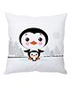 Stybuzz Cushion Cover Penguin Print - Black & White