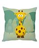 Stybuzz Cushion Cover Giraffe Print - Green Yellow