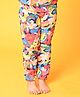 Anthrilo Seamless Flowers Printed Fleece Joggers - Multi Colour