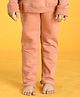 Anthrilo Solid Fleece Joggers - Light Brown