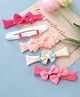 Babyhug Free Size Headbands With Attached Bow Pack of 5 - Multicolor