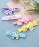 Babyhug Free Size Headbands With Attached Bow Pack of 5 - Multicolor