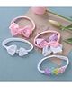 Babyhug Free Size Headbands With Bow Detailing Pack of 4- Multicolor