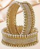 YouBella Stylish Traditional Jewellery Gold Plated & Pearl Bangle Set for Women Golden Size 2.6 - 30 g