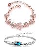 Youbella Artificial Jewellery Combo Of Two Crystal Bracelets Multicolour - 55 g