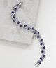 YouBella Jewellery AAA Swiss Zircon Silver Plated Stylish Latest Crystal Bracelet Blue - 30 g