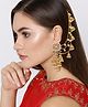 YouBella Golden Plated Jhumkis Earrings for Women Golden YBEAR_32070 - 30 g