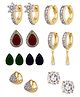 YouBella Golden Plated Hoop Earrings for Women -MultiColour