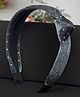 YouBella Tie Knot Dotted Hair Band - Grey