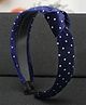 YouBella Tie Knot Dotted Hair Band - Blue