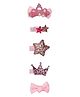YouBella Combo of 5 Hair Pins - Pink