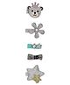 YouBella Combo of 5 Hair Pins Hair Clips - Grey