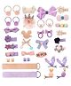 YouBella Hair Accessories Combo of 36 Hair Pin & Hair Clip - Peach & Purple