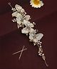 YouBella Embellished Hair Accessory Set of Hair Chain & Bobby Pins - White