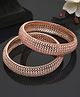 YouBella Set of 2 Rose Gold-Plated & Stone-Studded Bangles