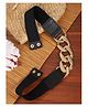 YouBella Women PU Leather Stretchy Waist Belt - Black