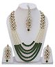 YouBella Jewellery Sets for Women Gold Plated Wedding Bridal Necklace Jewellery Set with Earrings for Girls/Women (Green)