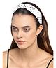 YouBella Dotted Hair Band - White