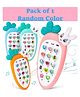 ADKD Smart Musical Sound Cordless Feature Intelligent Light Mobile Phone Toy With Upper Side Soft Silicone Rattle- Color May Vary