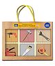 Mini Leaves Construction Tools 2 Piece Puzzle for Kids Set of 6 - 12 Pieces