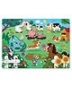 Mini Leaves Farm Animal Wooden Floor Puzzle Multicolor - 48 Pieces