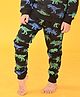 Anthrilo Seamless Dinosaur Printed Joggers - Black