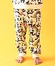 Anthrilo Panda Printed Fleece Boys Joggers - Off White
