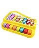 VGRASSP 2 in 1 Piano Xylophone Musical Instrument with 8 Key Scales with Music Cards Songbook - Yellow
