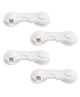 Syga Baby Safety Locks Uses Dual Adhesive Tape Child Proof Cabinets Drawers Appliances Fridge Pack of 4 - White