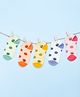 Yellow Bee Pack Of 5 Polka Dots Socks - Multi Color