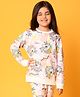 Anthrilo Full Sleeves Random Crumple Tie & Dye With Unicorn Printed Fleece Sweatshirt - Multi Colour