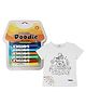 Scoobies Doodle Art Fabric Markers Pack of 8 - Multicolour