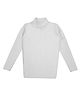 KNITCO Full Sleeves Cable Knit Unisex Skivi Sweater - White
