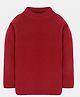 KNITCO Unisex Full Sleeves Solid Pullover Sweater - Maroon