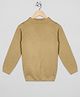 KNITCO Unisex Full Sleeves Solid Pullover Sweater - Beige