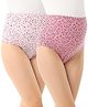 Bella Mama Women Cotton Elastane High Coverage Floral Printed Panty Set (Colour May Vary)
