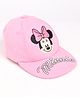 Disney by Babyhug Summer Cap Minnie Mouse Design Pink- Circumference 42 cm