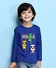 NUSYL Full Sleeves Racing Car Formula F1 Printed Tee - Royal Blue